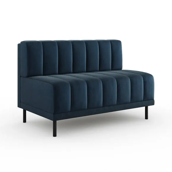 Amali Long Dining Bench, Matte Plush Velvet 6