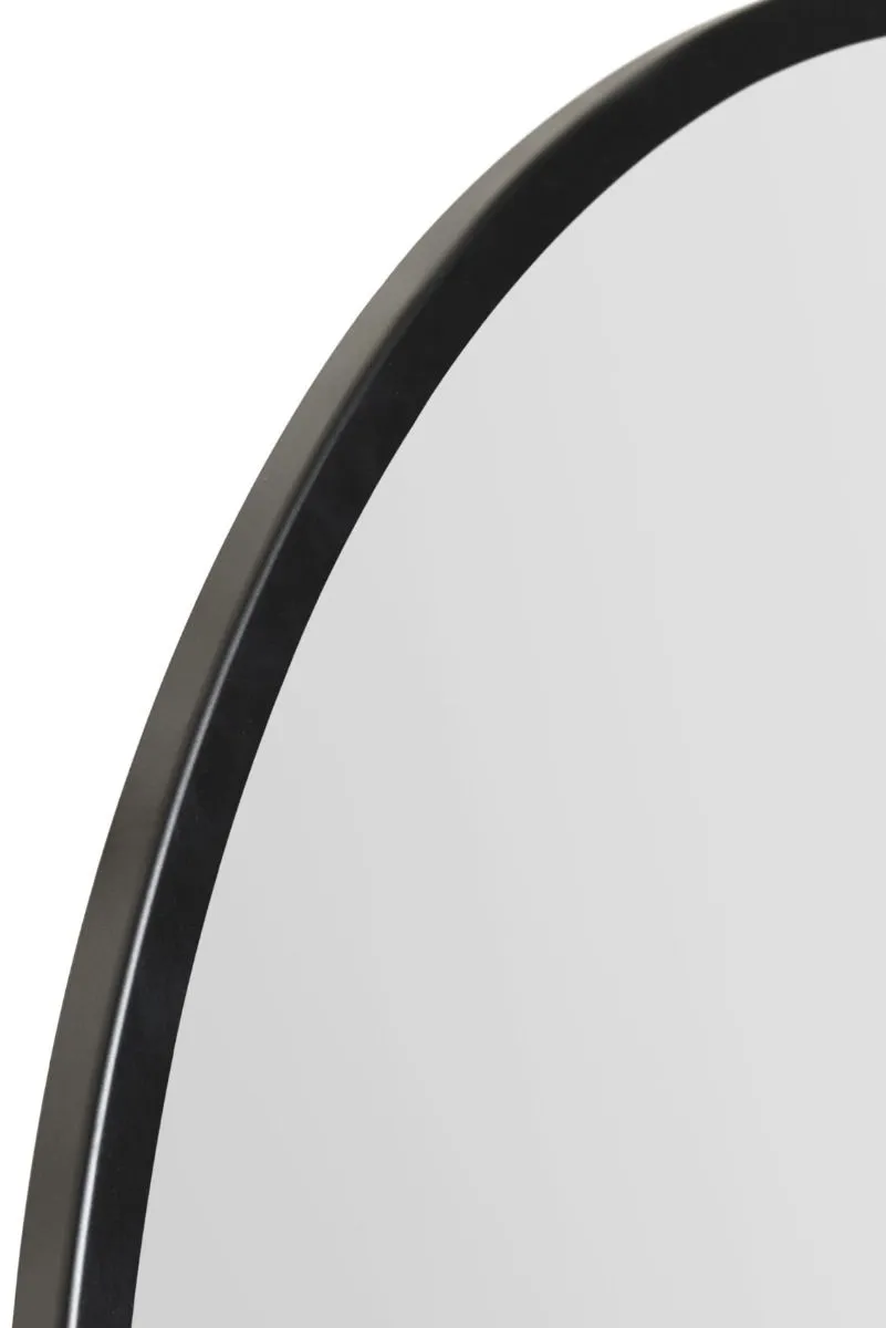 MirrorOutlet Black Edged Circular Modern Wall Mirror 47" (120CM) Diameter 6