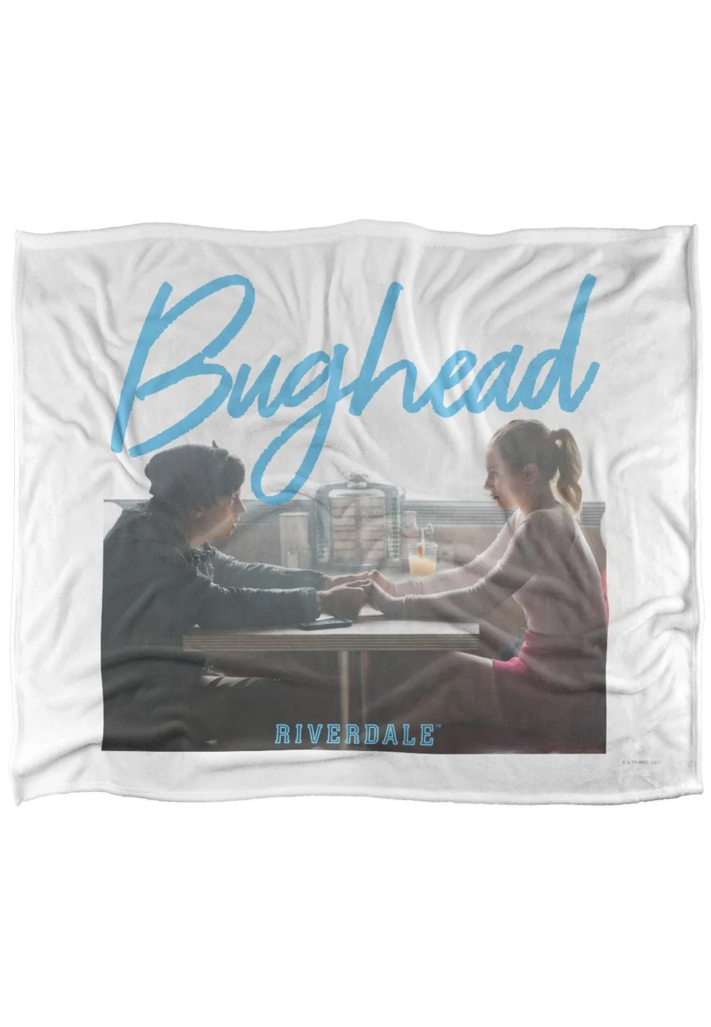 Warner Brothers Riverdale Bughead Silky Touch Super Soft Throw Blanket in White