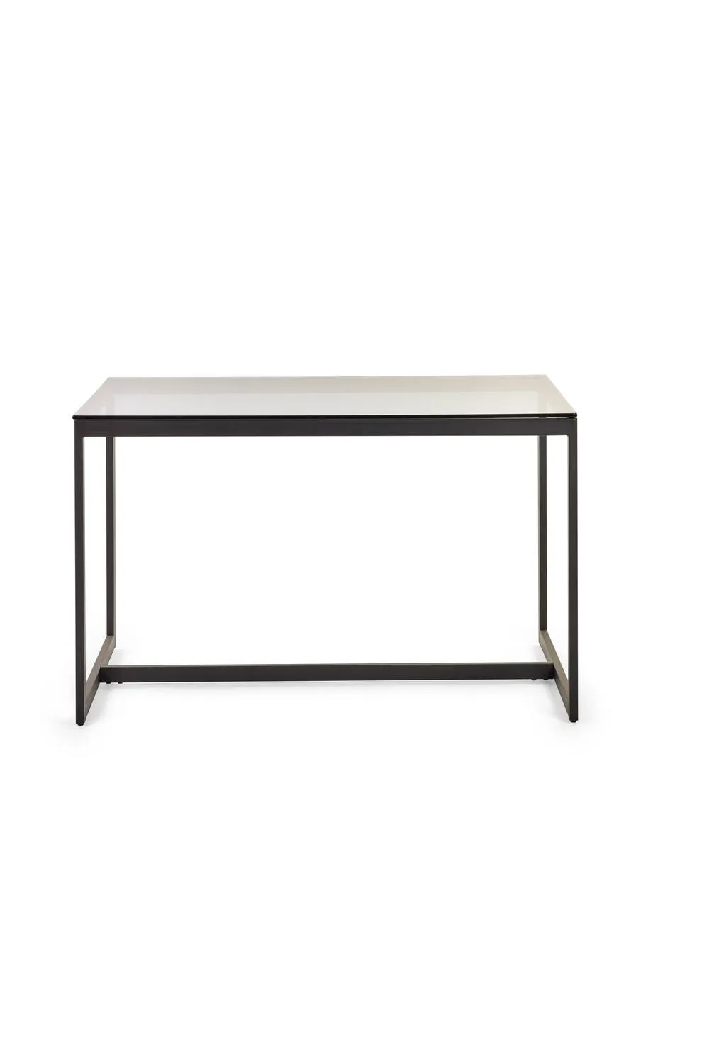 Julian Bowen Chicago Rectangular Glass Top 4-6 Seater Dining Table in Black 4