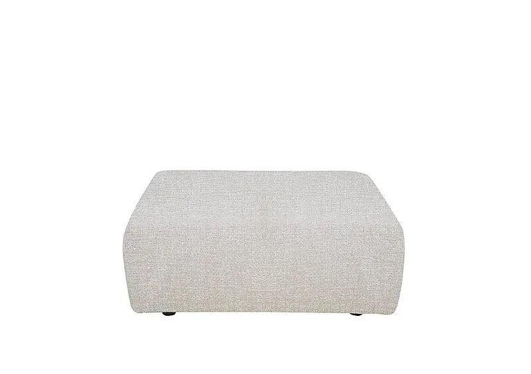 Large Footstool - Plain Ivory