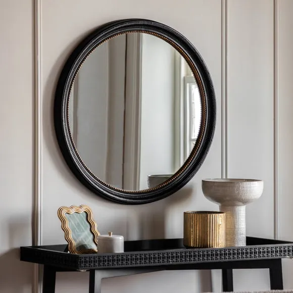 Cedar and Sage Siena Round Wall Mirror