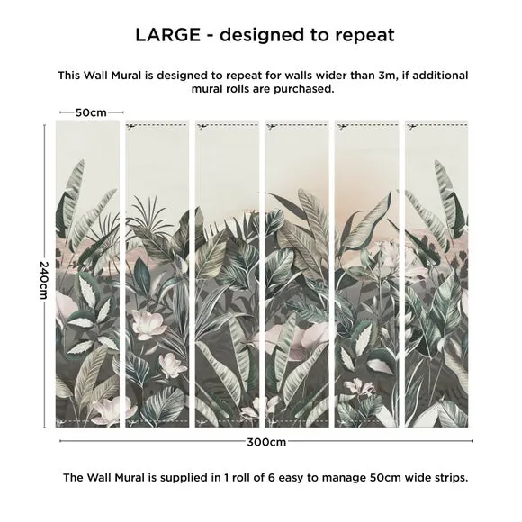 Vintage Jungle Wall Mural 4
