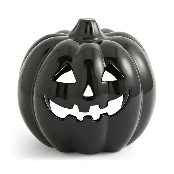 Gloss Large Ceramic Pumpkin Candle Holder 3