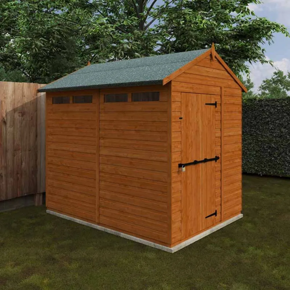 Buttercup Farm 8x6 Flex Apex Security 12mm Flex - L238.8 x W175 x H23.32 cm in Burnt Orange 5