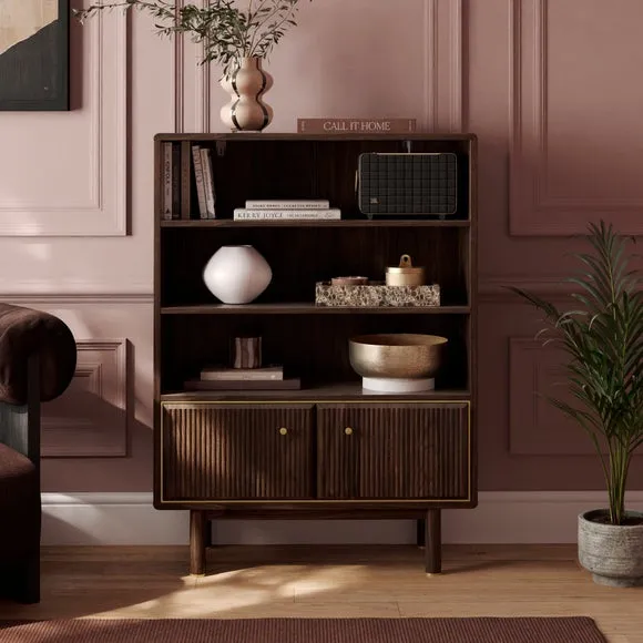 Daphne Bookcase, Walnut Effect