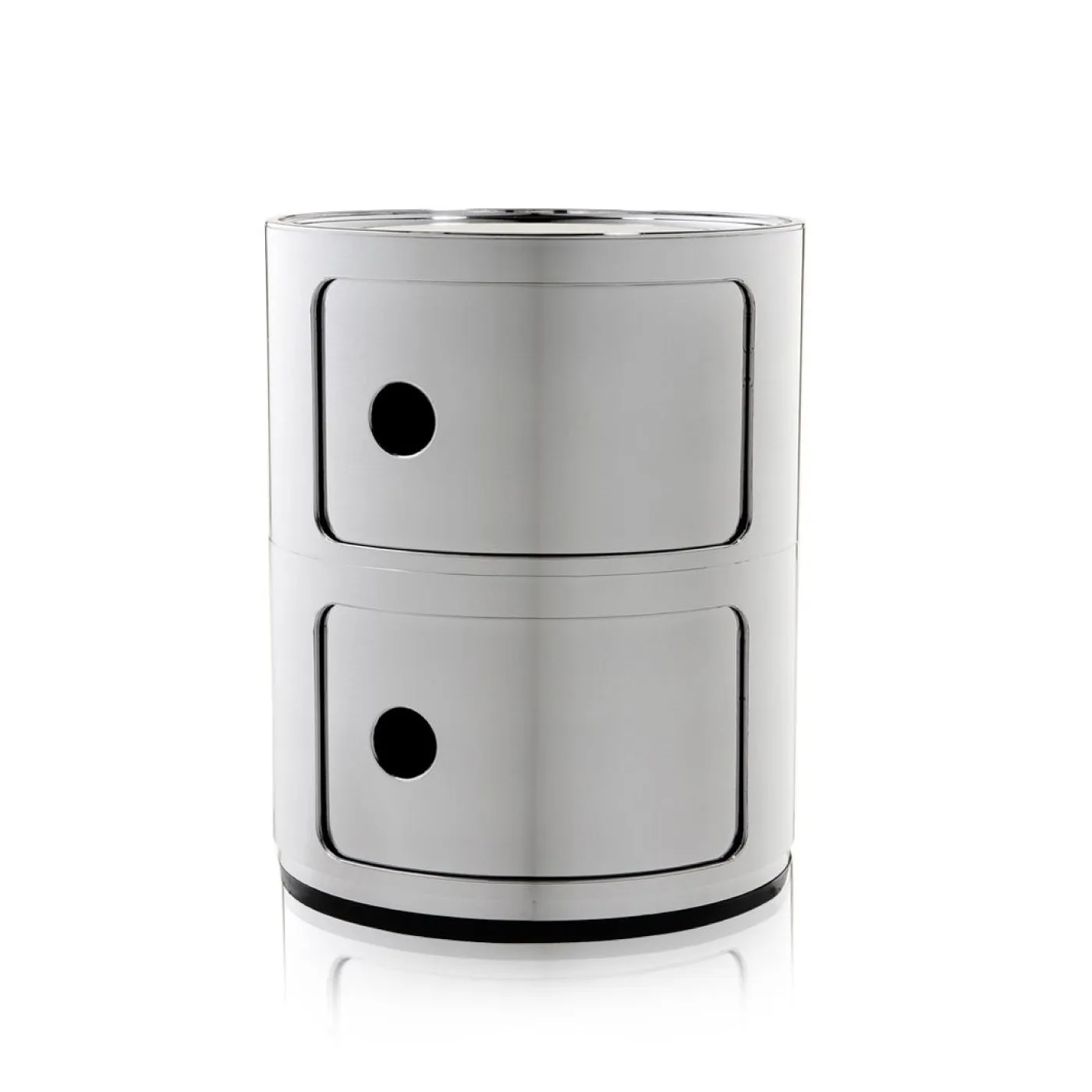 Kartell Componibili Cabinet 2 Element Silver 1