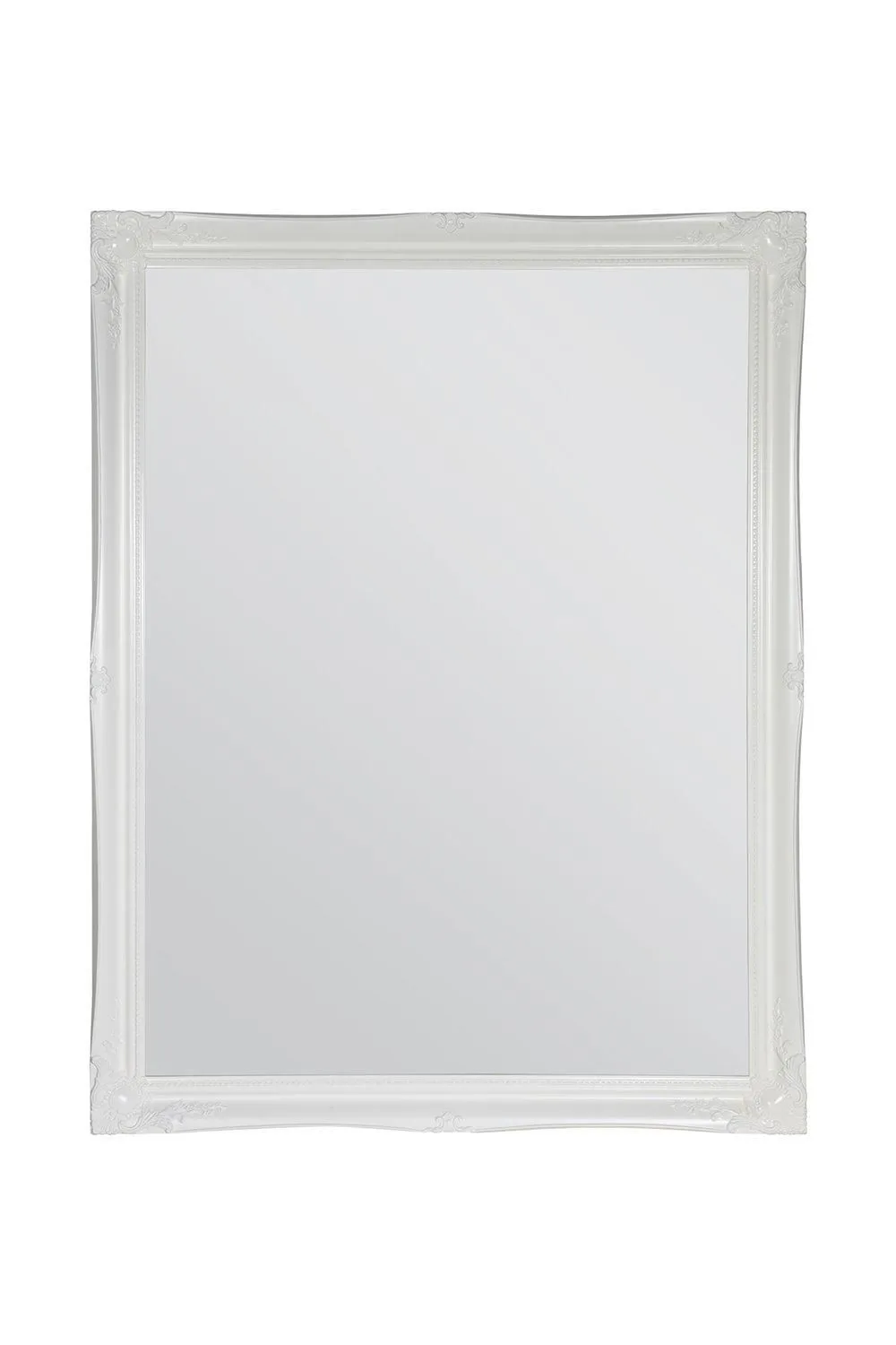 MirrorOutlet Hamilton White Shabby Chic Design Wide Wall Mirror 137 x 106cm, White 2
