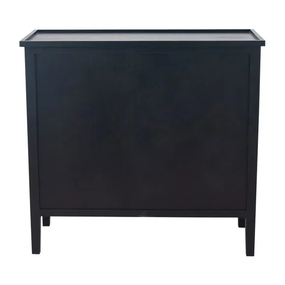 Pacific Chelmsford 4 Drawer Chest, Black Painted Pine 4