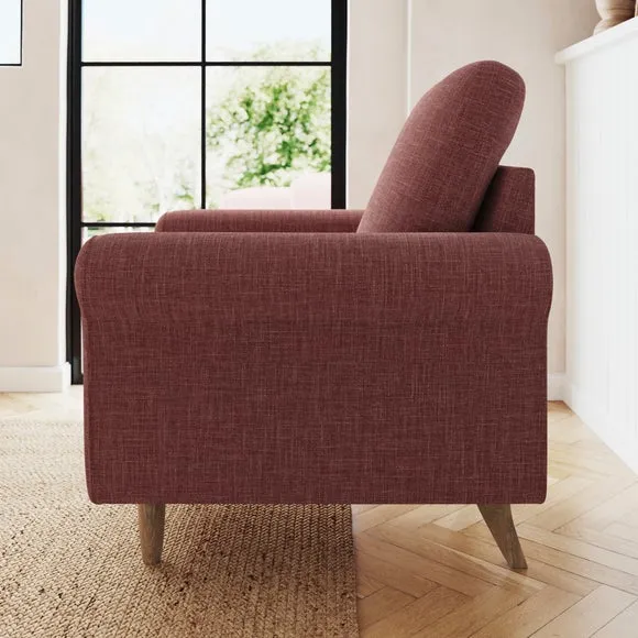 Maeve Faux Linen Compact Armchair 3