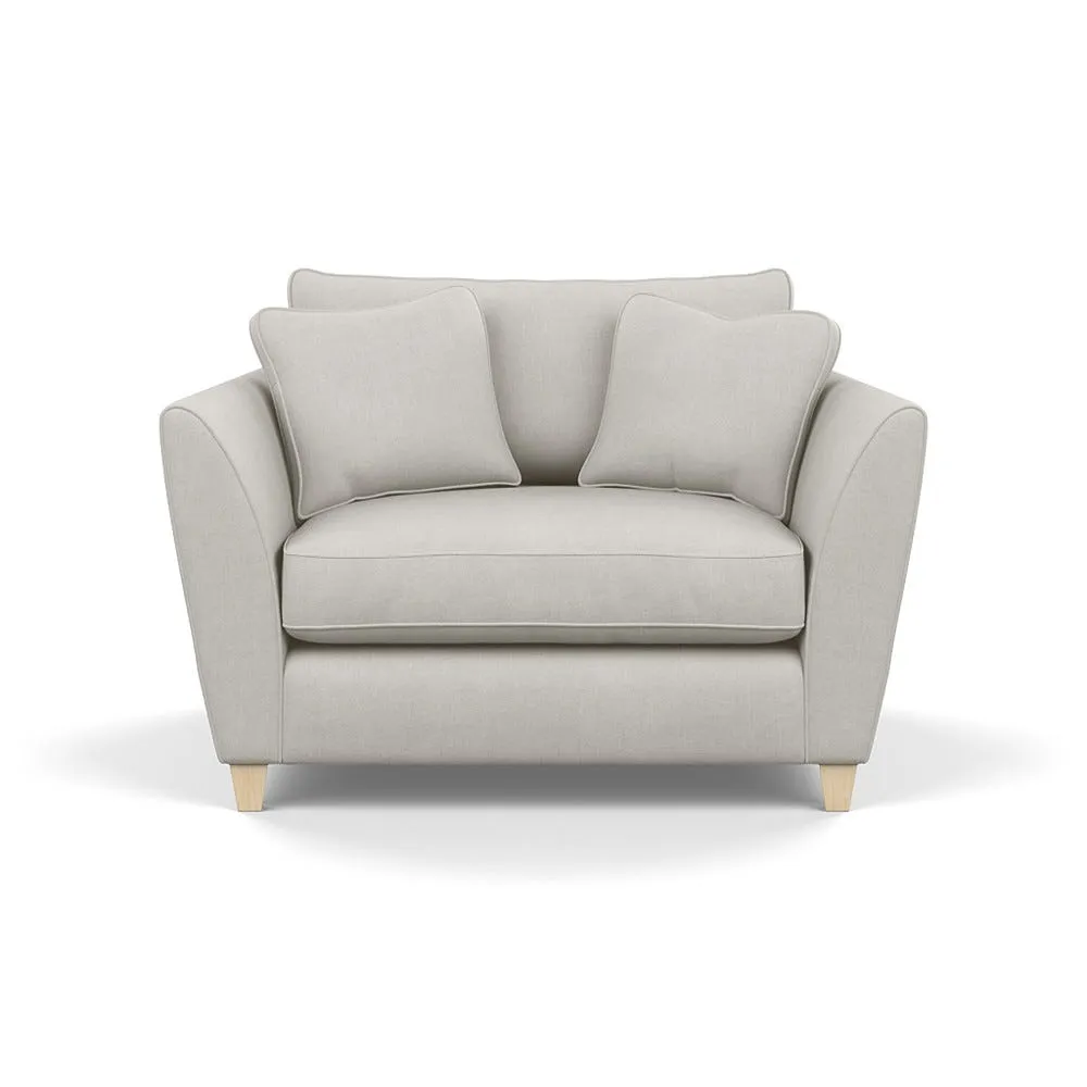 Heal's Torino Loveseat Capelo Linen-Cotton Sea Salt Natural Feet 1