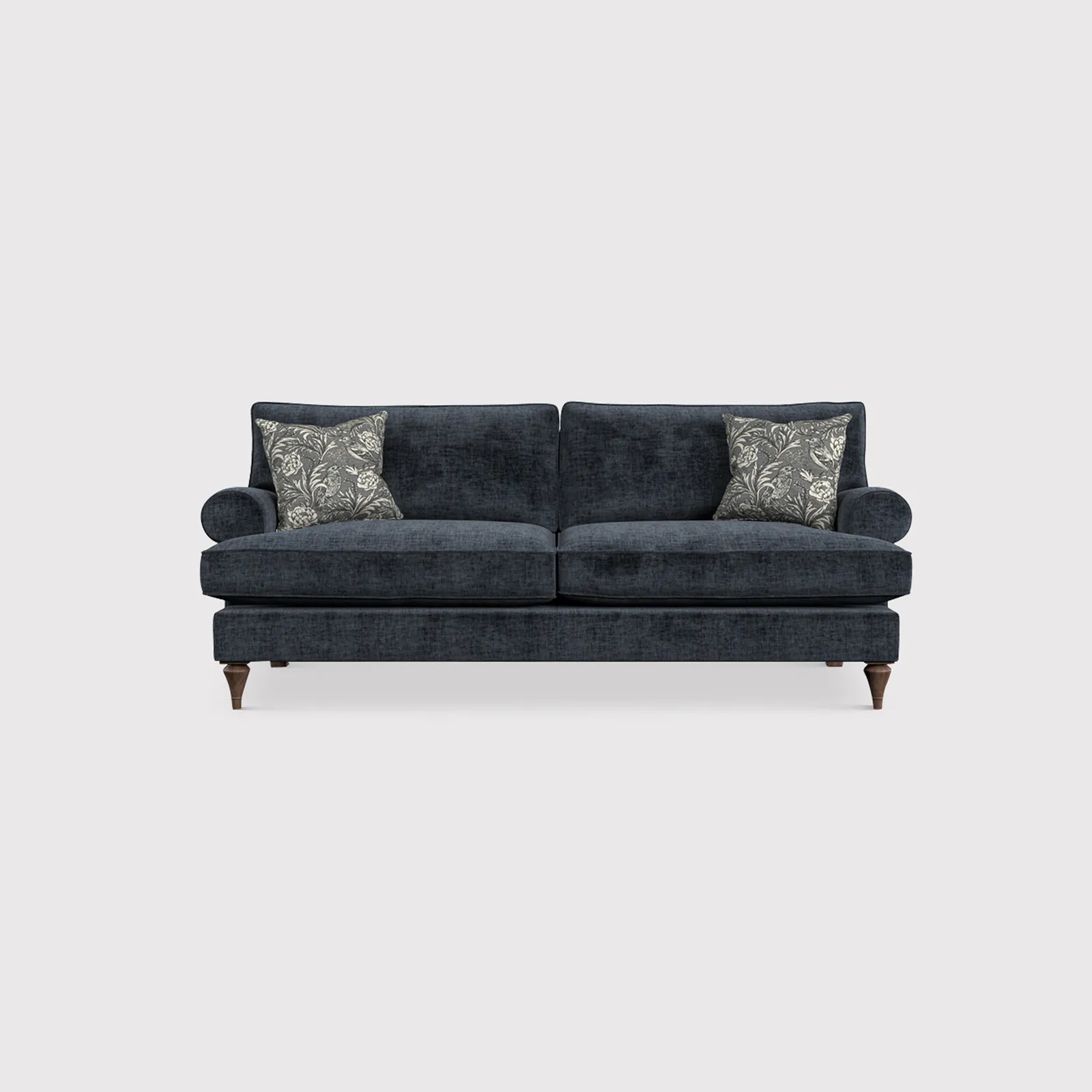 English Heritage Finch Medium Sofa Standard Back, Blue Fabric | Barker & Stonehouse 1