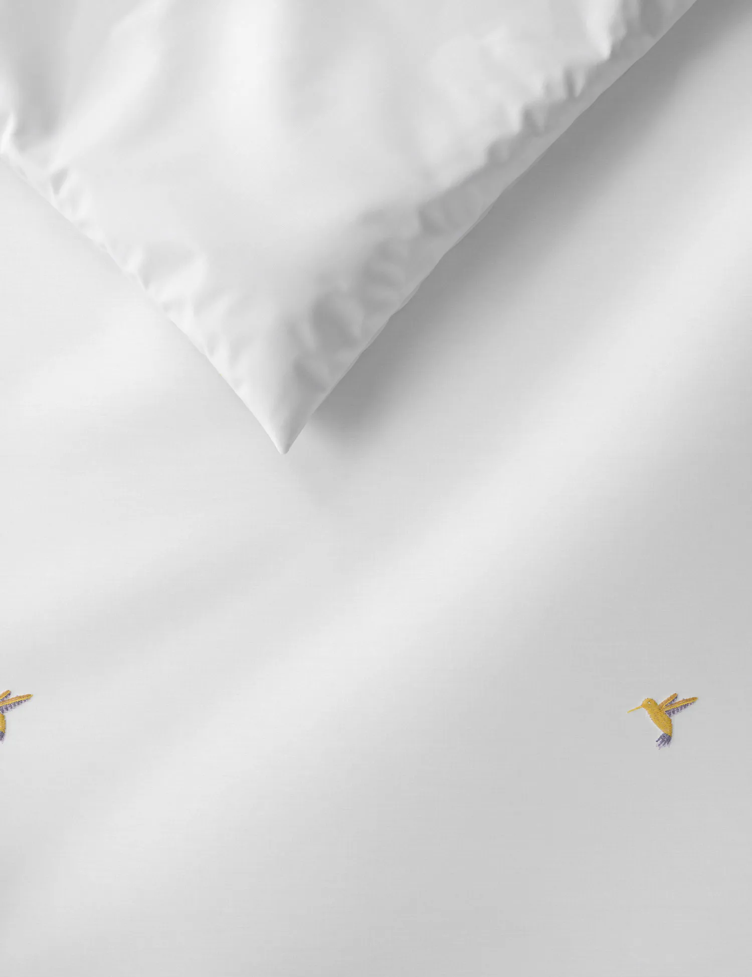 M&S Pure Cotton Hummingbird Embroidered Bedding Set