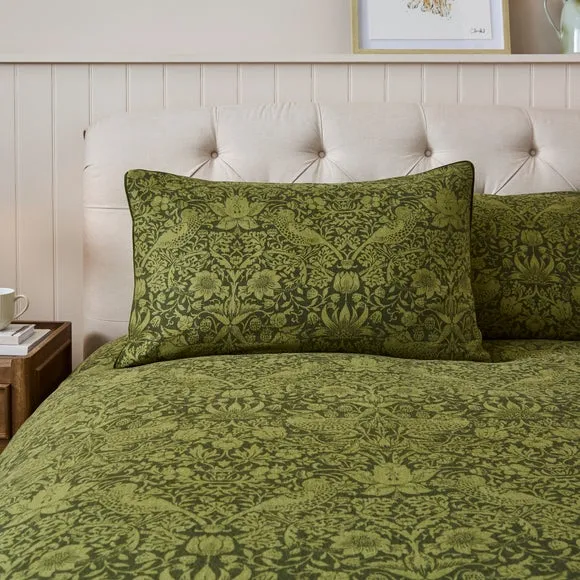 Strawberry Thief 100% Brushed Cotton Duvet Cover & Pillowcase Set 5