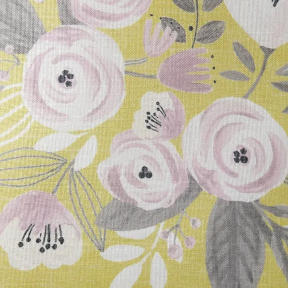 Blooms Ochre Placement Cushion 2