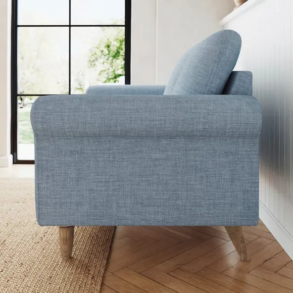 Maeve Faux Linen Compact 2 Seater Sofa 3