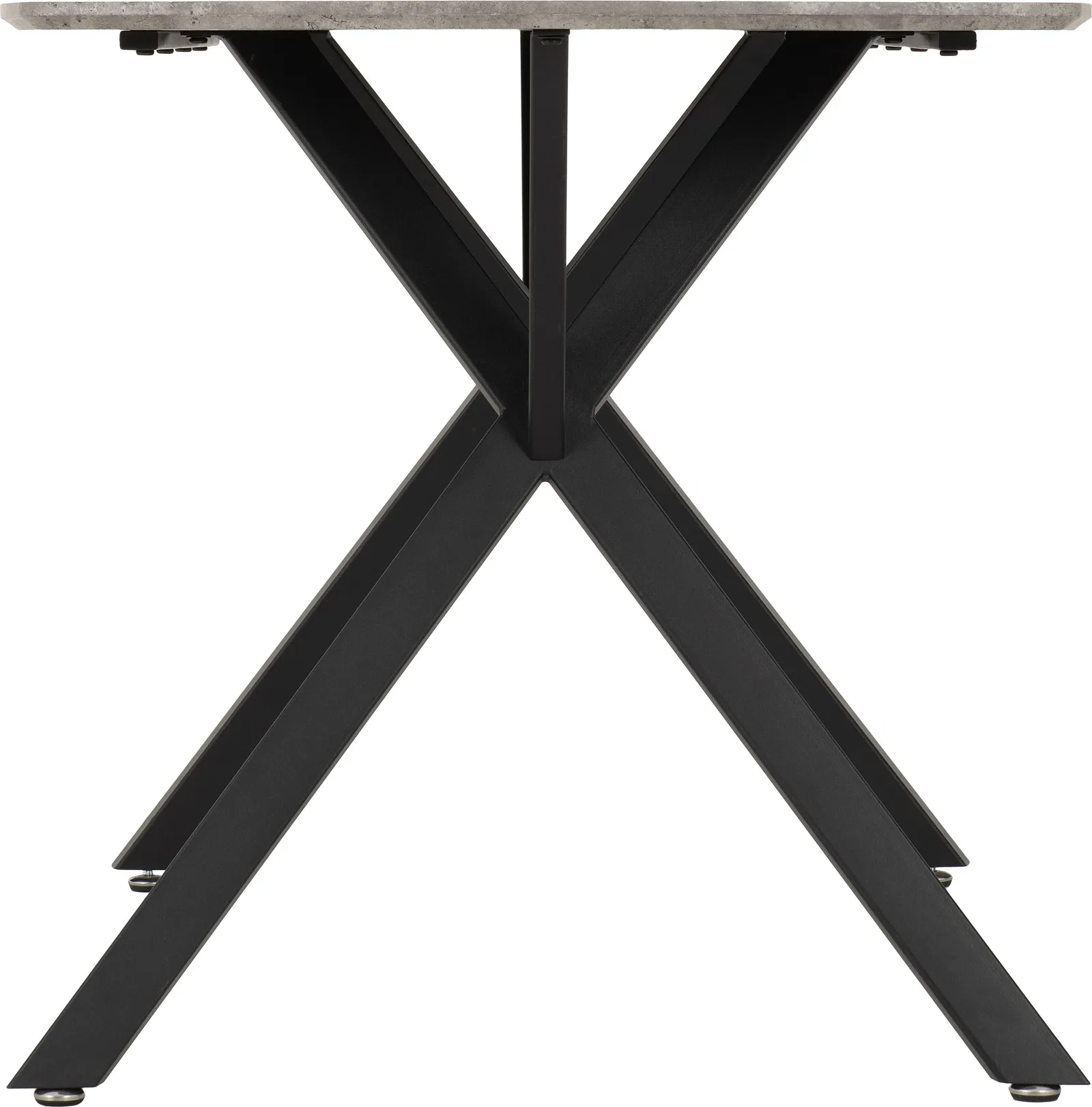 Seconique Athens Rectangular Concrete Effect Dining Set with Avery Chairs in Grey 5