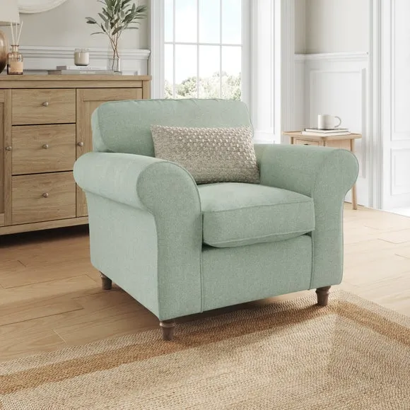 Flori Soft Chenille Armchair 1