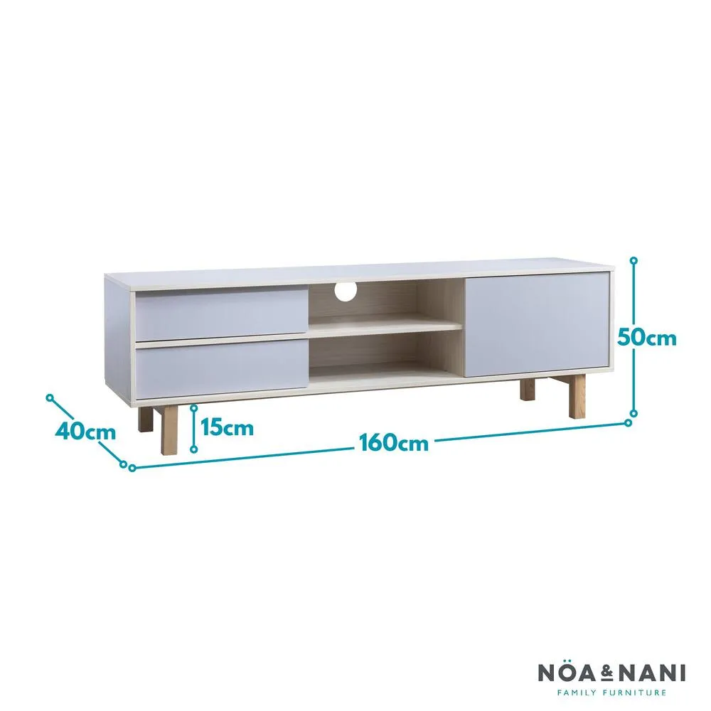 Nöa and Nani Järstorp TV Unit in Grey & Oak Finish 6