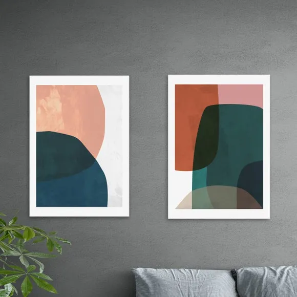 Set of 2 East End Prints Contrast Prints 1