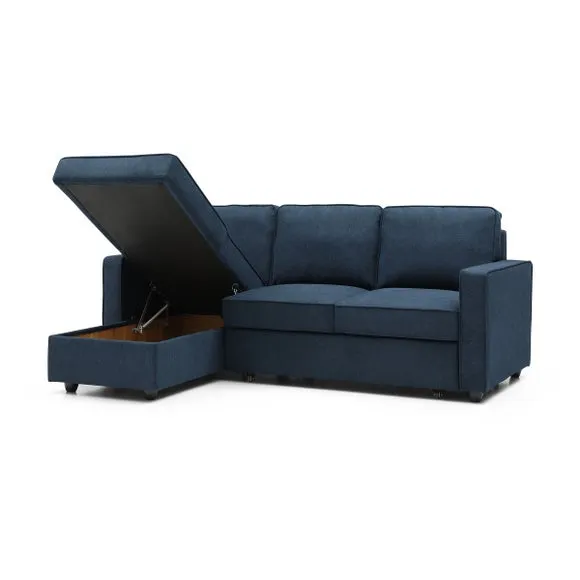 Kayden Woven Reversible Trundle Corner Double Sofa Bed 5
