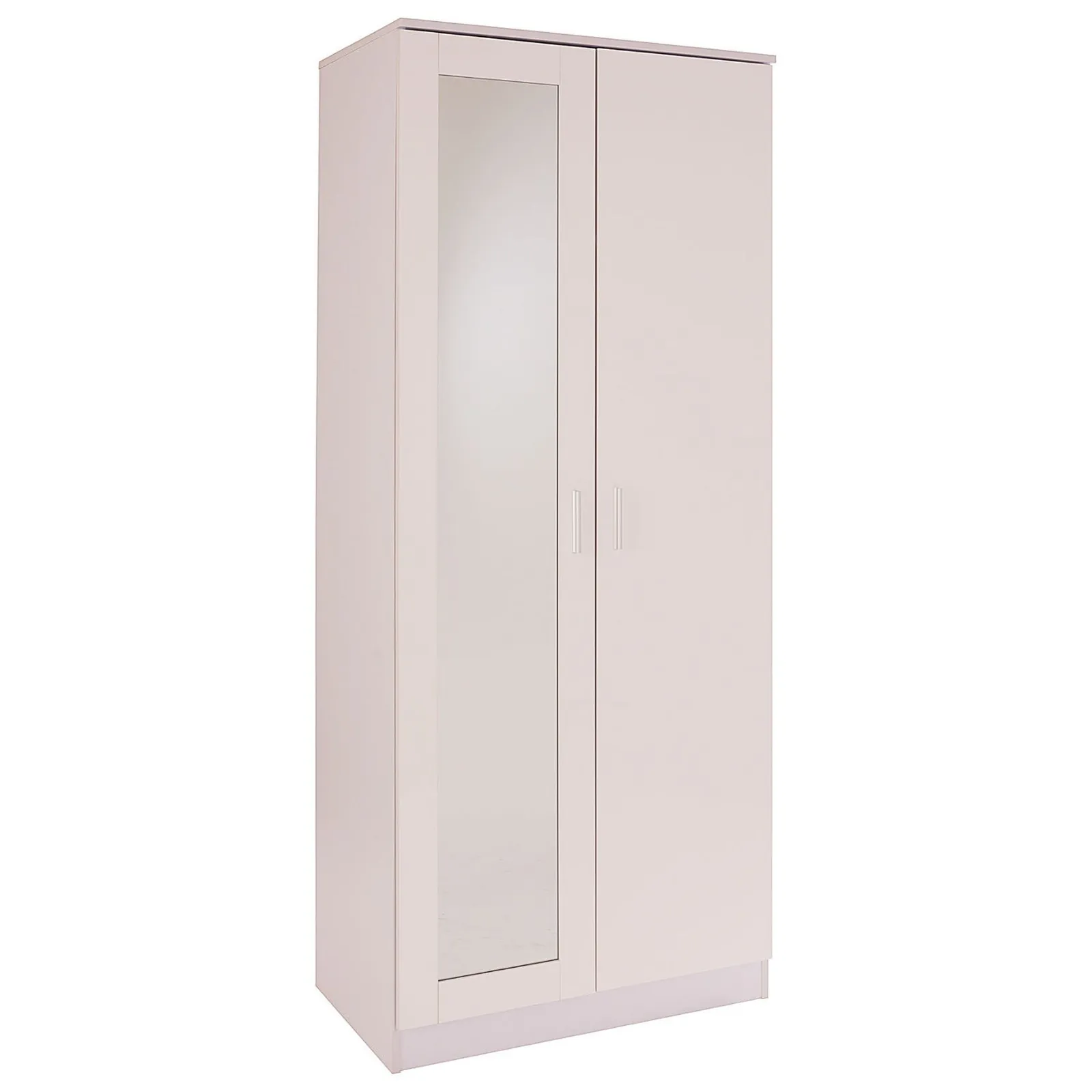 Ottawa 2 Door Mirrored Wardrobe White
