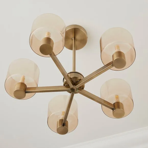 Erin 5 Light Semi Flush Ceiling Light 4