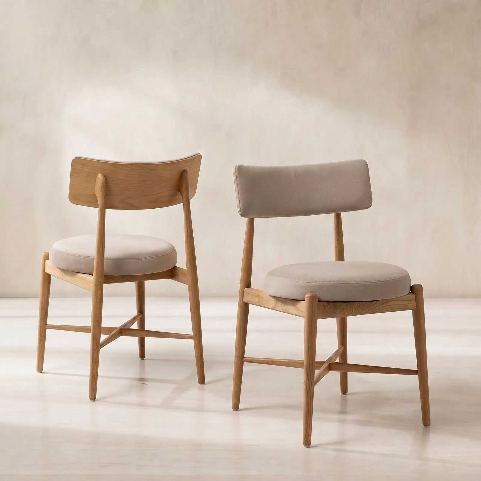 G Plan Flora Dining Chair, Neutral Wood | Barker & Stonehouse 1