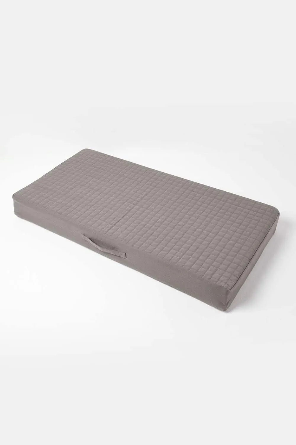 Homescapes Cotton Orthopaedic Foam 2 Seater Booster Cushion in Charcoal 3