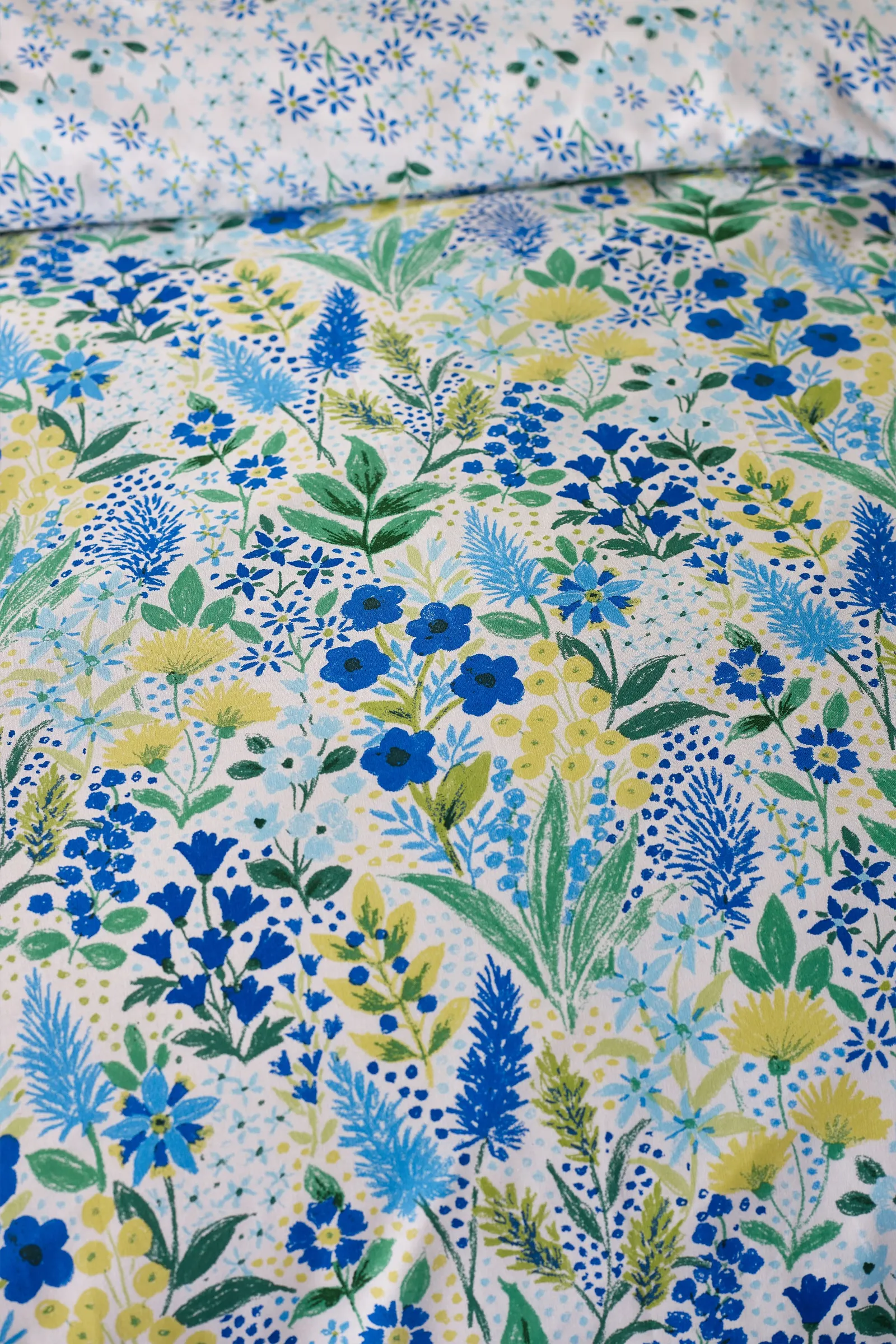 Catherine Lansfield 'Tilly Floral' Reversible Duvet Cover Set in Blue 4