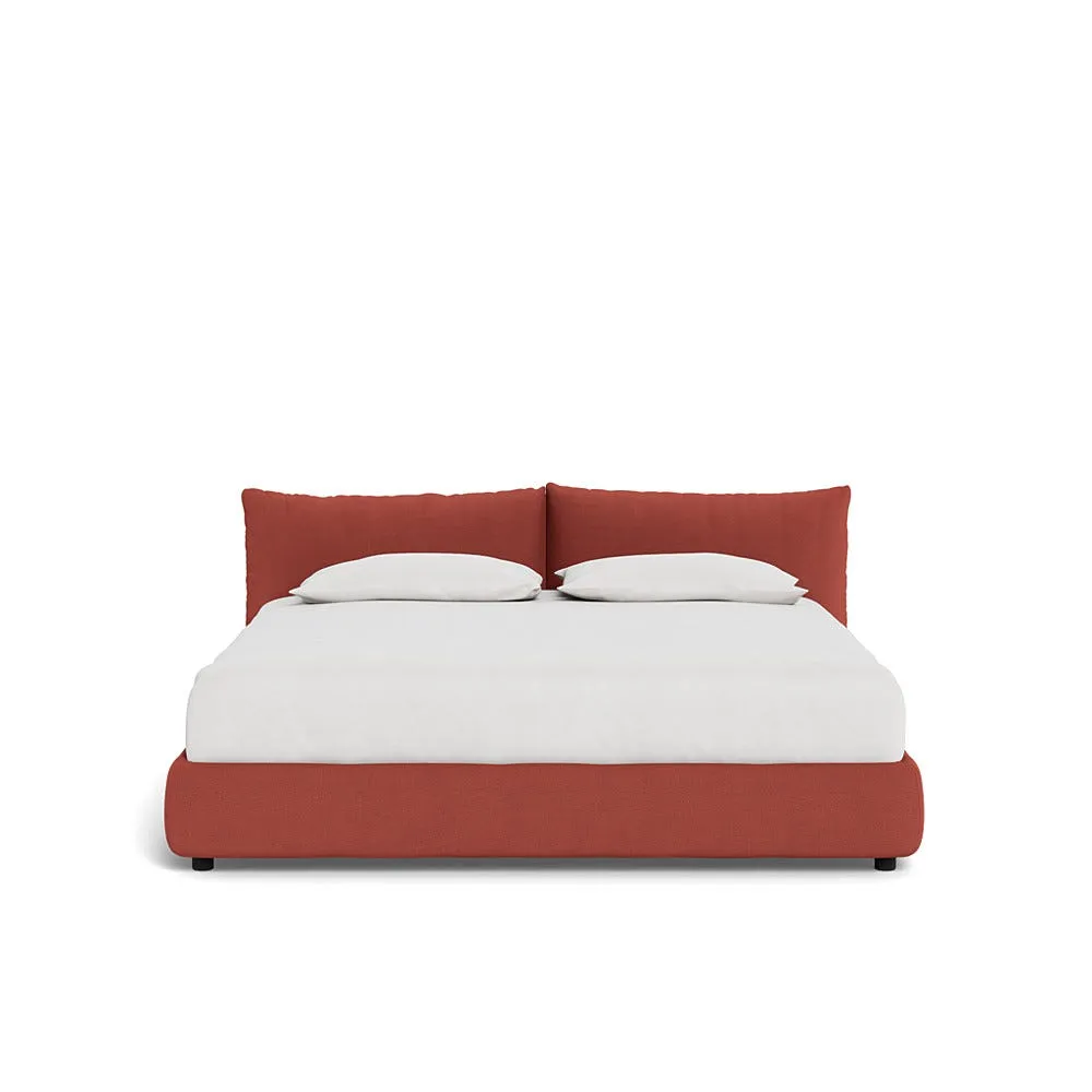Heal's Pillow Storage Bed Super King Tundra Texture Rust 1