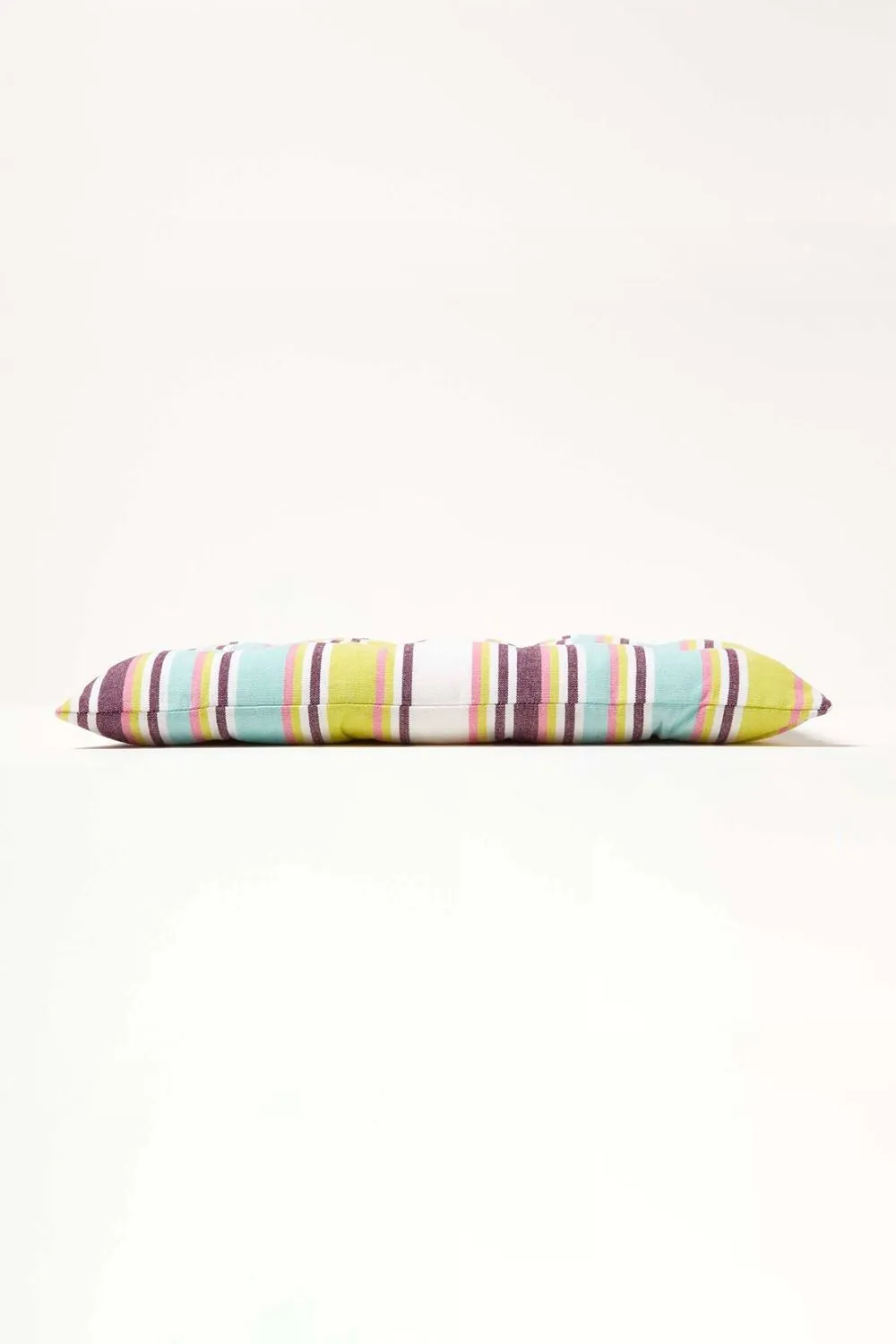 Homescapes Set of 4 Osaka Green Stripe Seat Pad with Button Straps, 40 x 40 cm 6