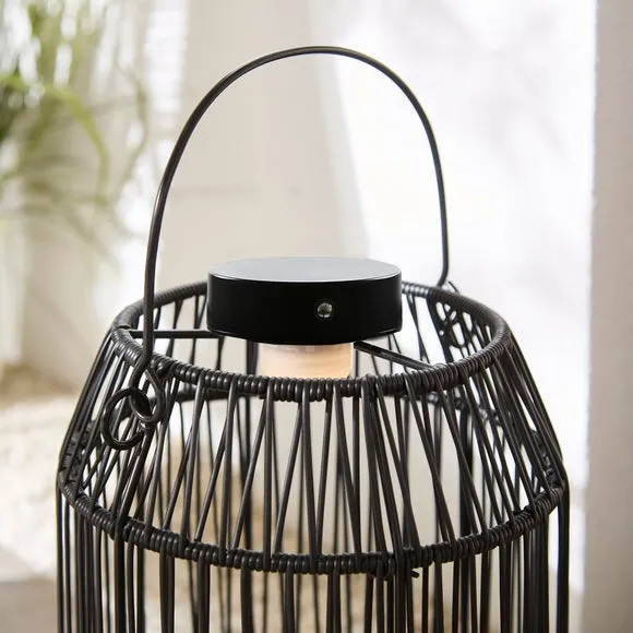 Weaved Rechargeable Touch Dimmable Outdoor Lantern 4