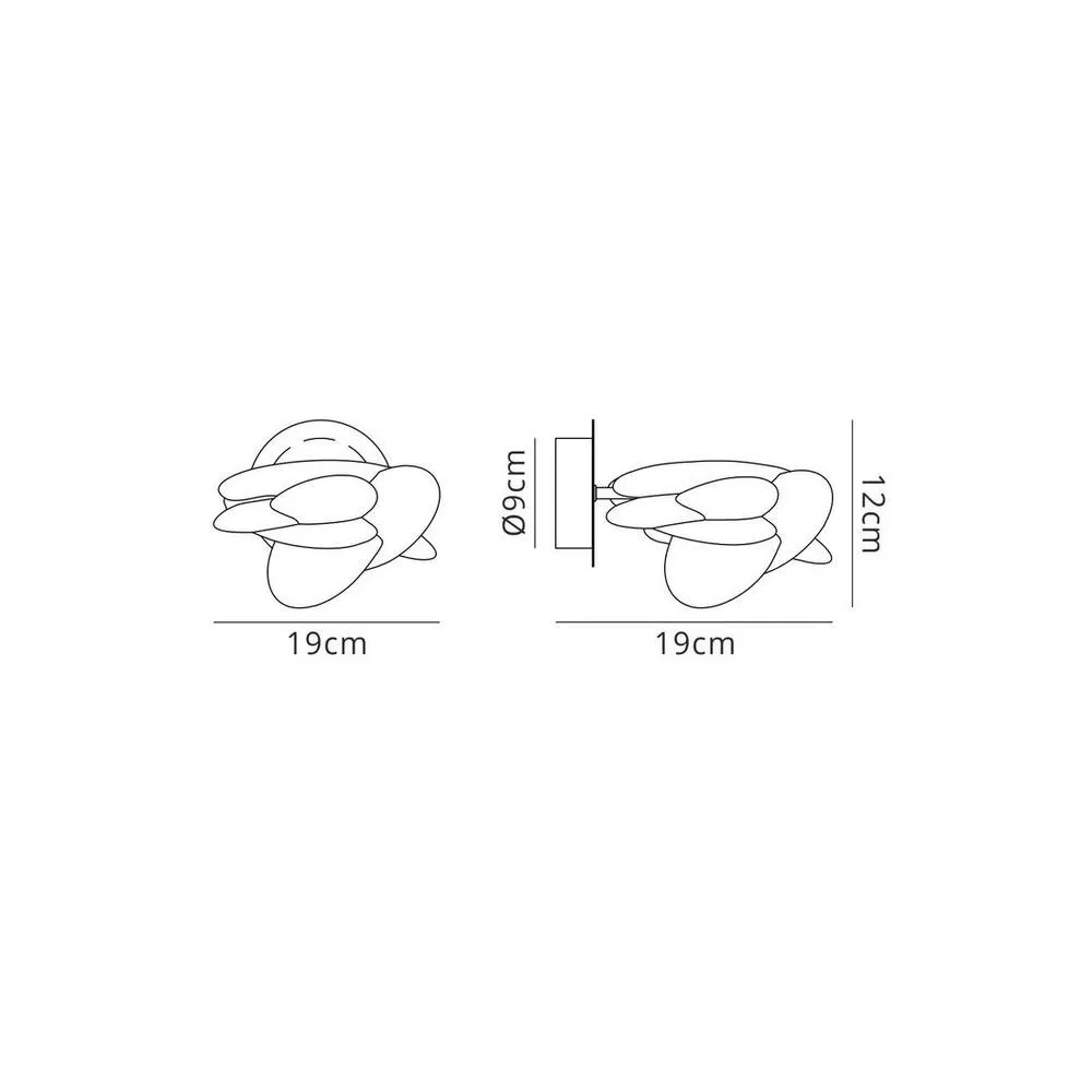 Netlighting Nido Wall Light 1 x 6W LED 3000K 500lm Chrome in Grey 2