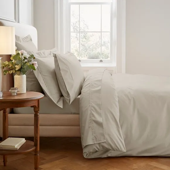 Dorma Crisp & Fresh 400 Thread Count Egyptian Cotton Percale Flat Sheet 2