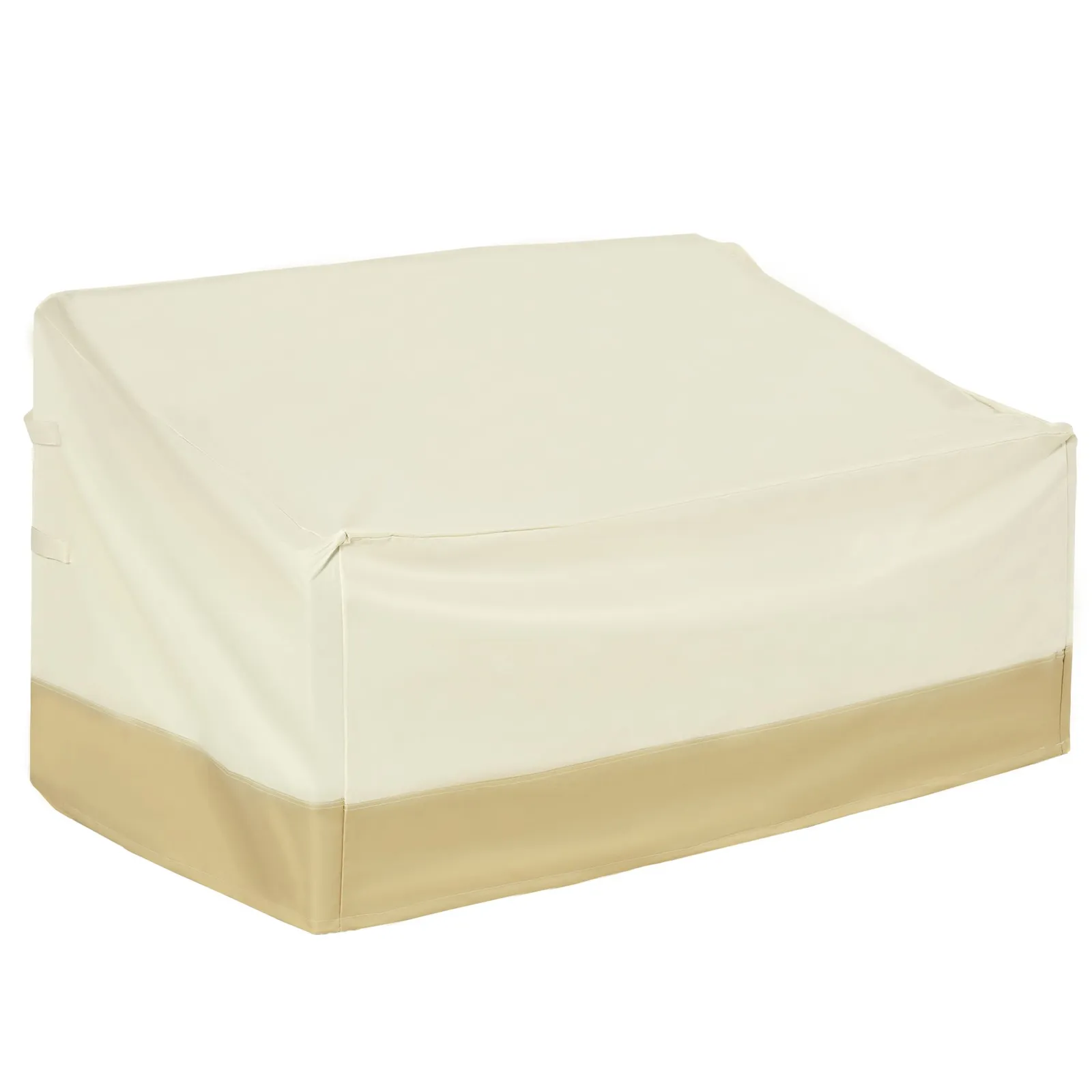 OUTSUNNY Furniture Rain Cover 3 Seater Garden Rattan Chair Bench Waterproof in Beige 2