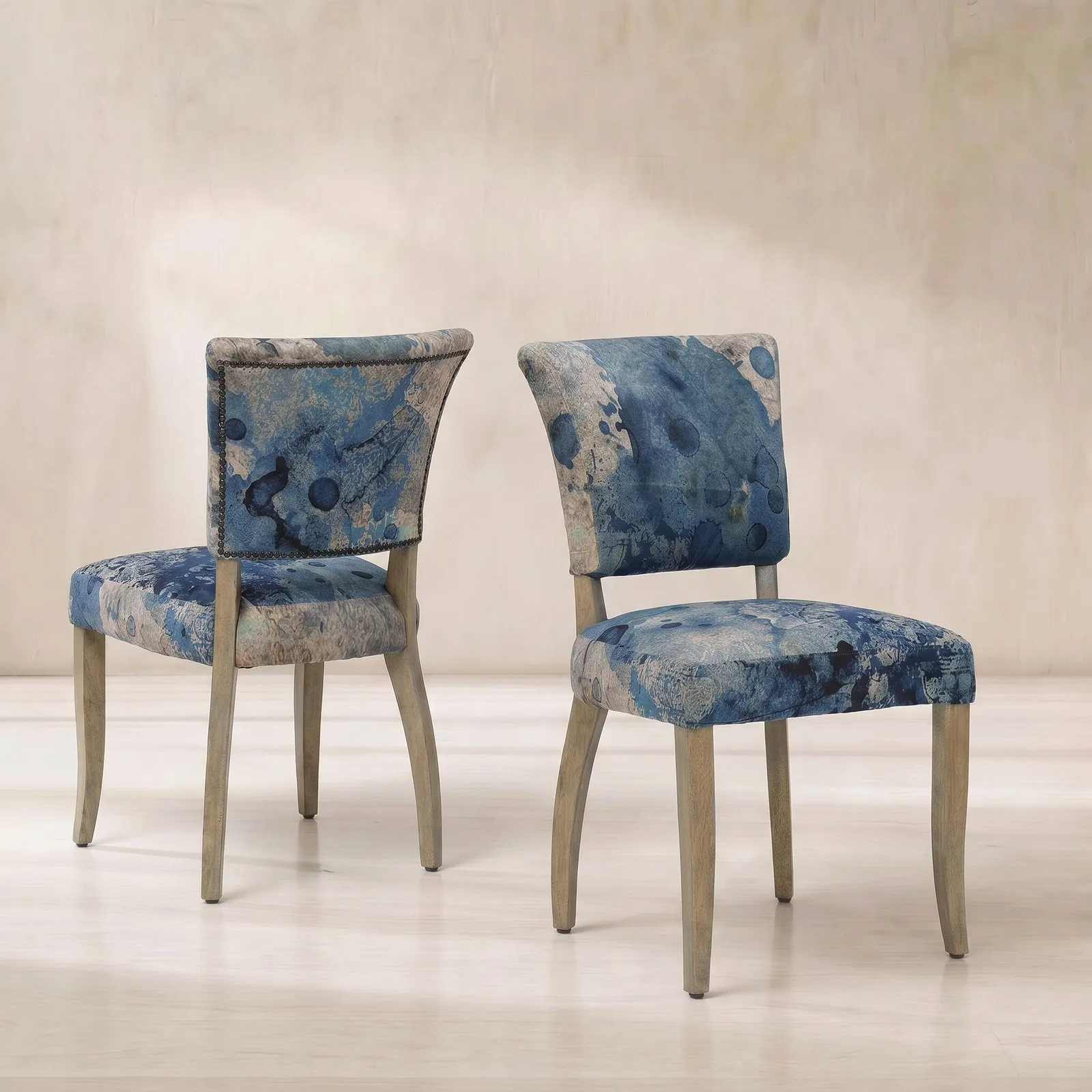 Timothy Oulton Mimi Dining Chair, Blue Velvet | Barker & Stonehouse