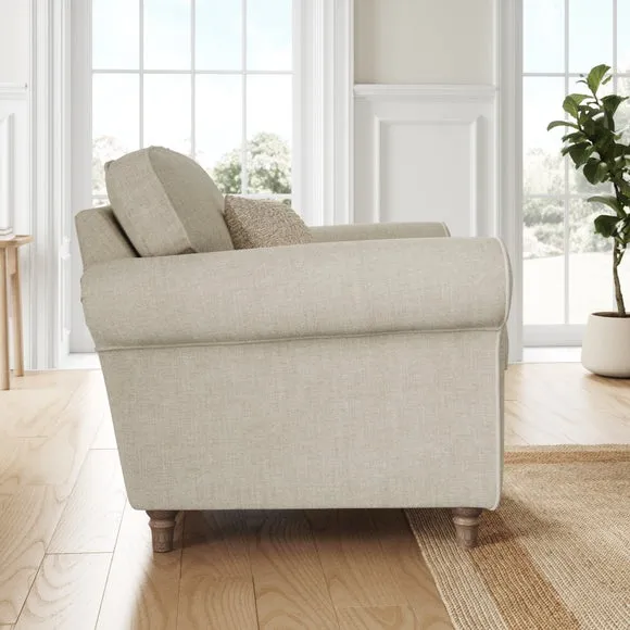 Flori Tonal Plush Chenille Armchair 2
