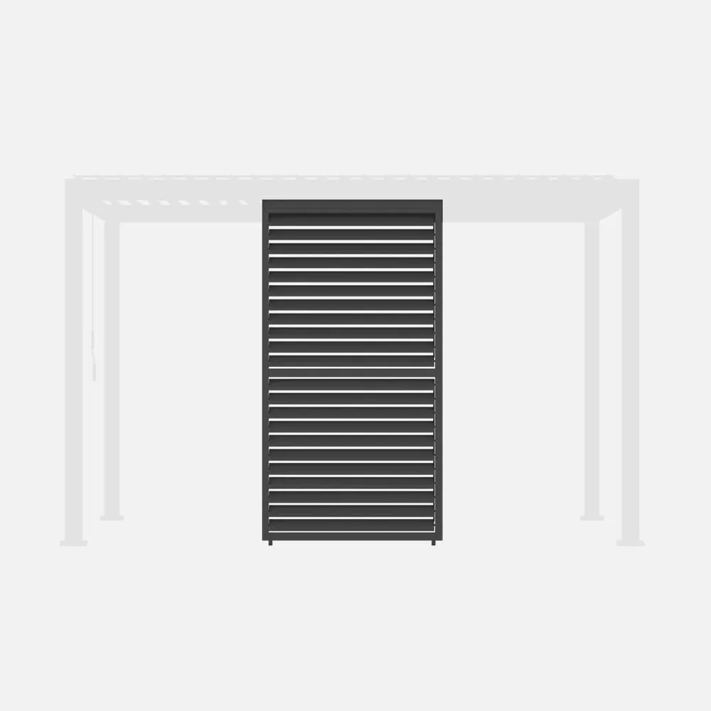 sweeek Adjustable louver panel 130cm for Triomphe pergola 4x3m in Dark Grey 2