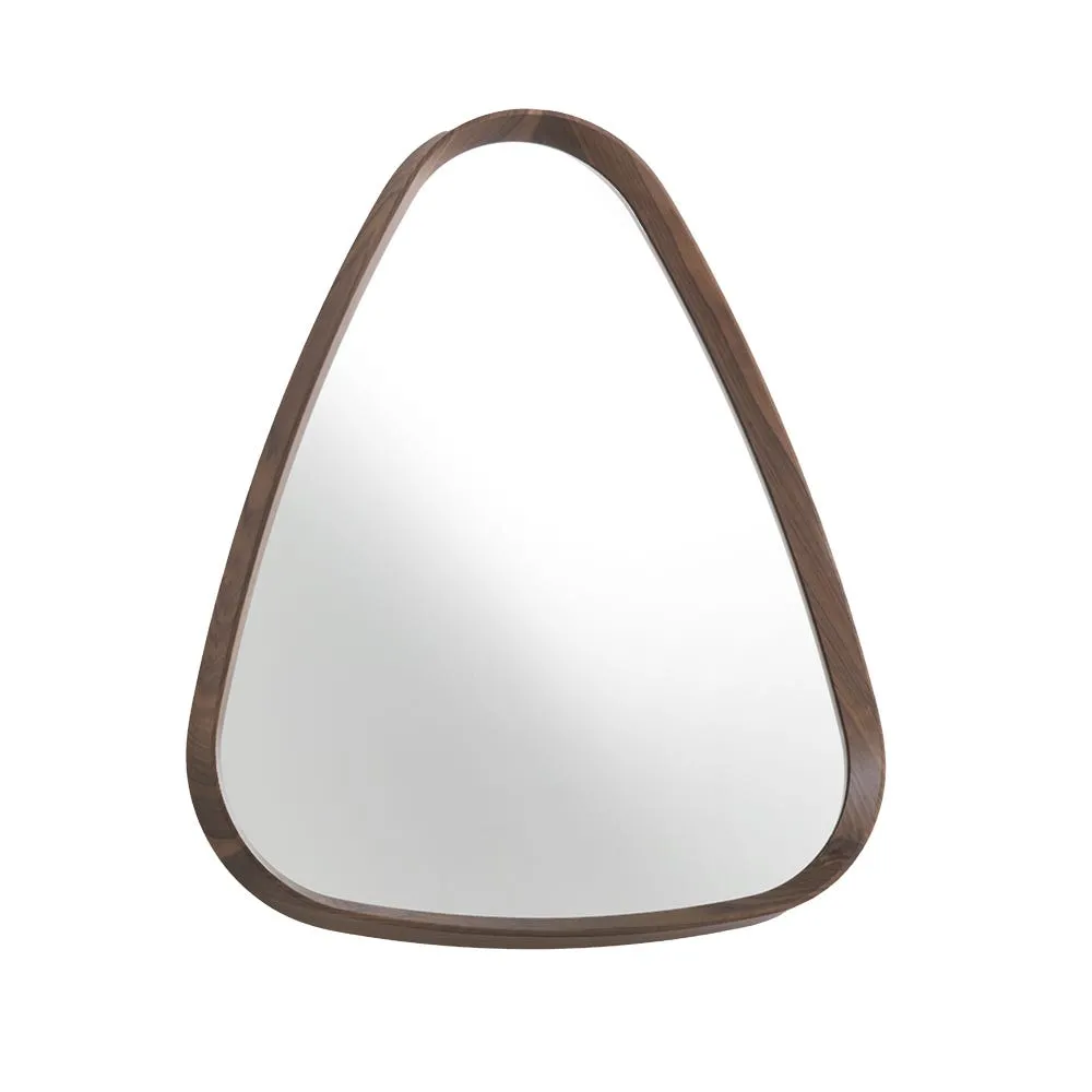 Porada Mix 3 Triangular Wall Mirror Canaletta Walnut 2