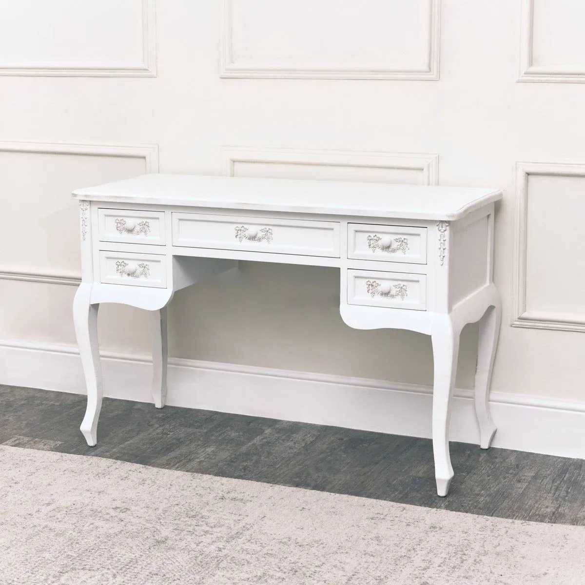 Melody Maison White Dressing Table Desk - Pays Blanc Range 2