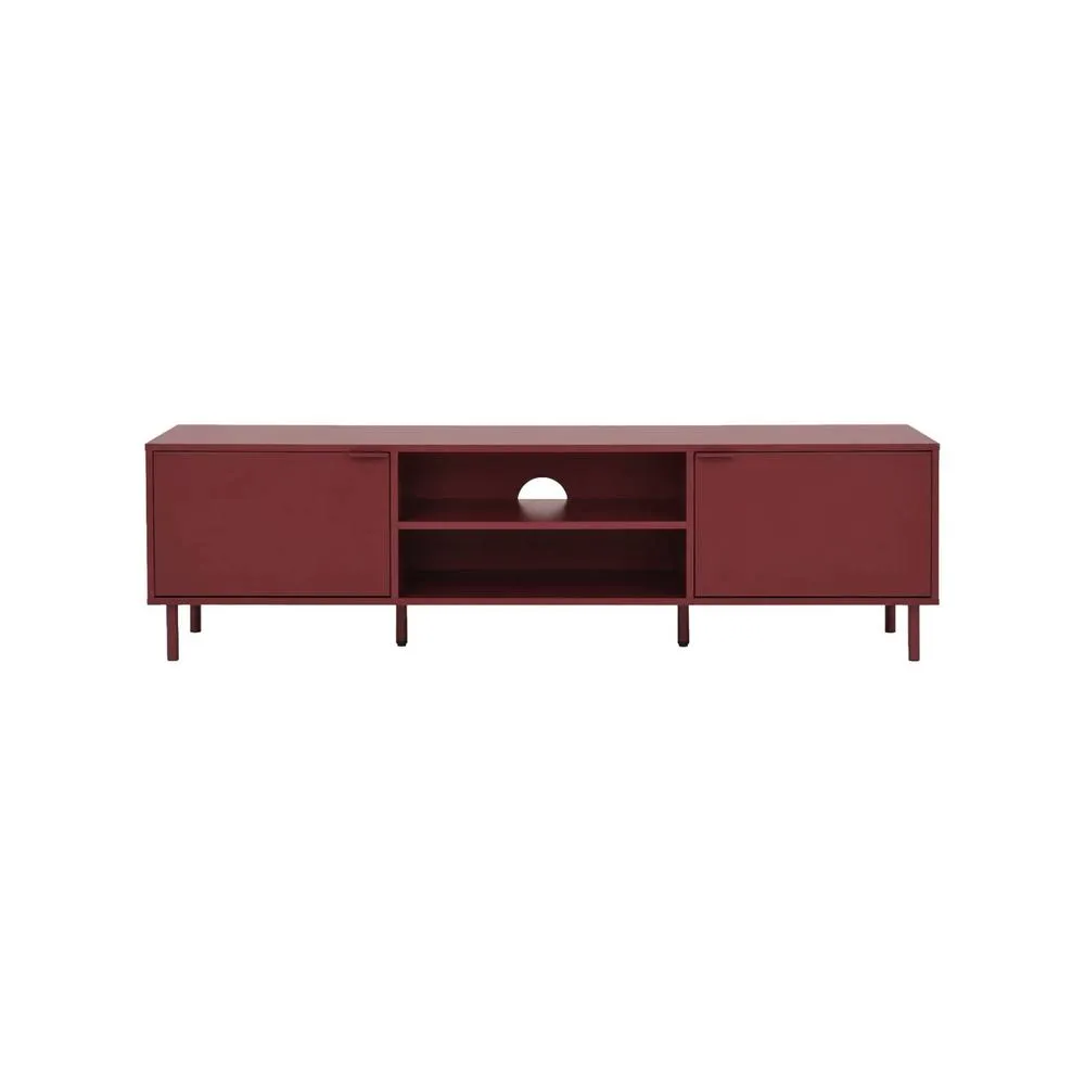 sweeek TV stand 160cm wood decor & metal in Burgundy 3