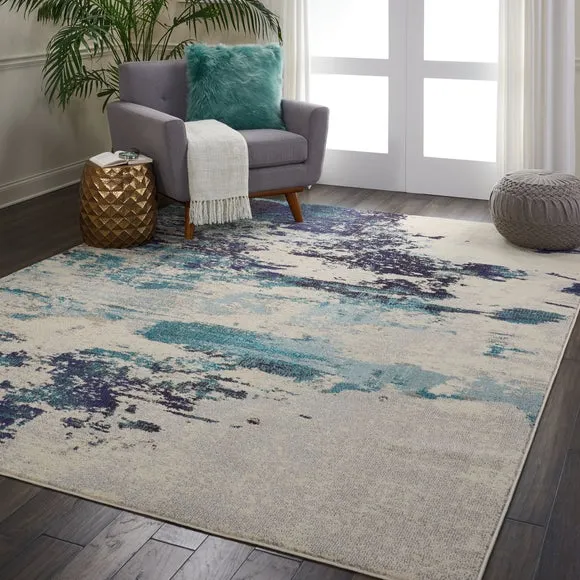 Teal Celestial Rug 3