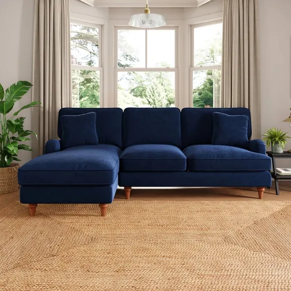 Beatrice II Matte Velvet Corner Storage Sofa Bed 2