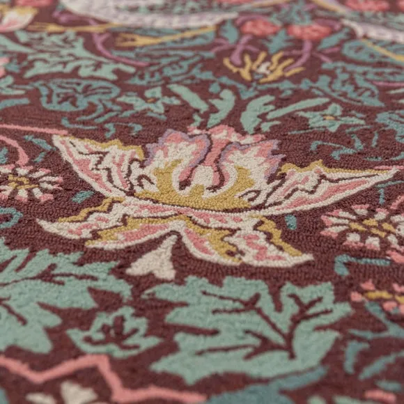 William Morris At Home Strawberry Thief Wool Rug 2