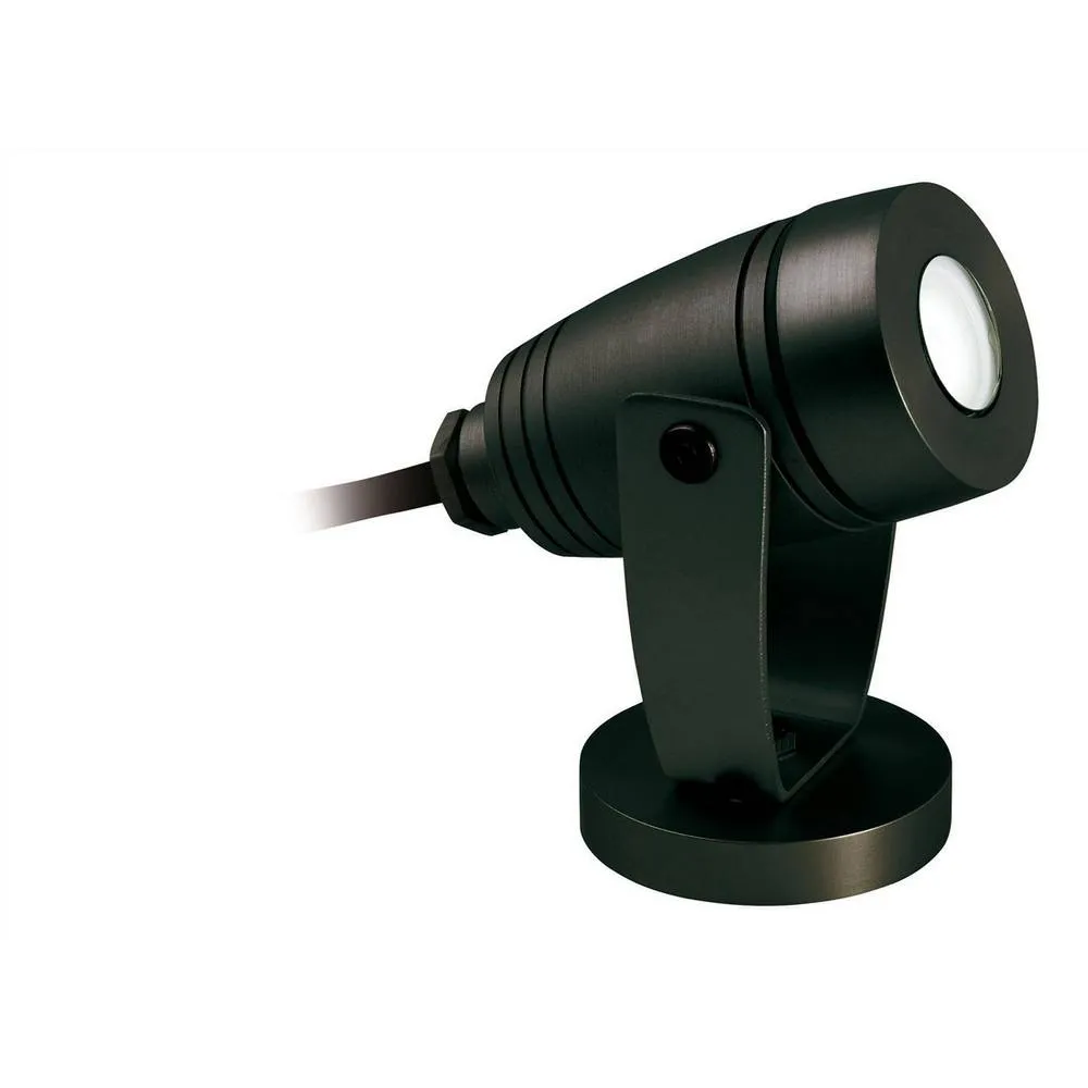 Netlighting Waterproof LED 1 Light Outdoor Wall Light & Spike Spot Black IP68