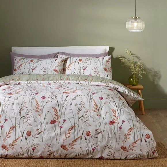 Catherine Lanfield Grasmere Floral 100% Brushed Cotton Duvet Cover & Pillowcase Set 1