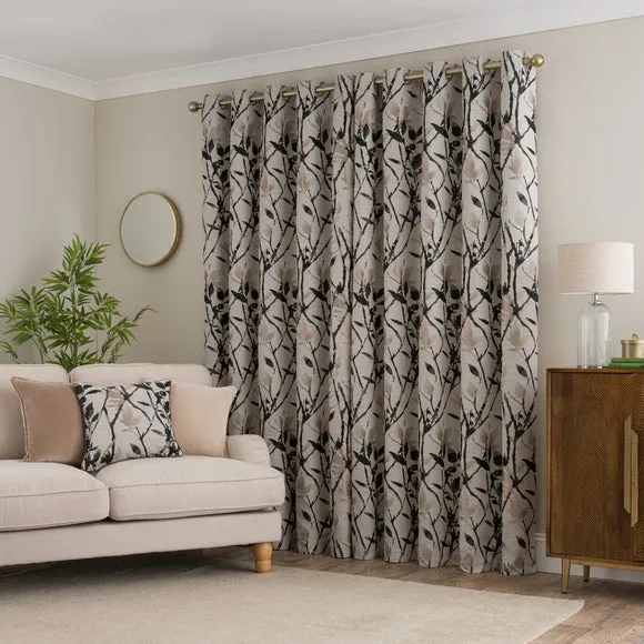Zen Jacquard Eyelet Curtains 4