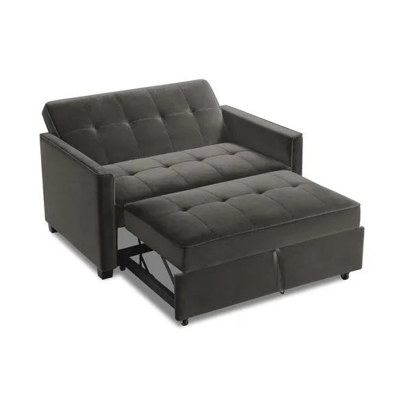 Summer Velvet 2 Seater Sofa Bed 3