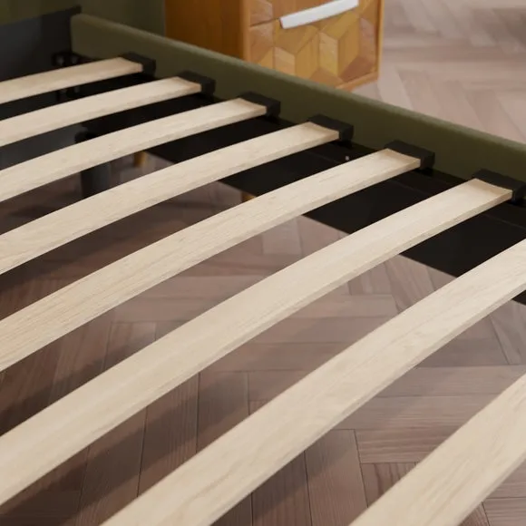Alara Pleated Velvet Bed Frame 4